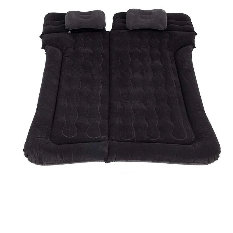 Car Inflatable Bed 2‑In‑1 Multifunction Inflatable Travel Mattress PVC Flocking Soft Sleeping Rest Cushion for Car SUV