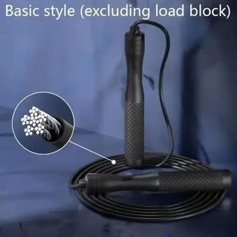 WIRE ROPE SPEED JUMP ROPE – ADJUSTABLE TRAINING ROPE FOR FITNESS, BOXING & CARDIO WORKOUTS
