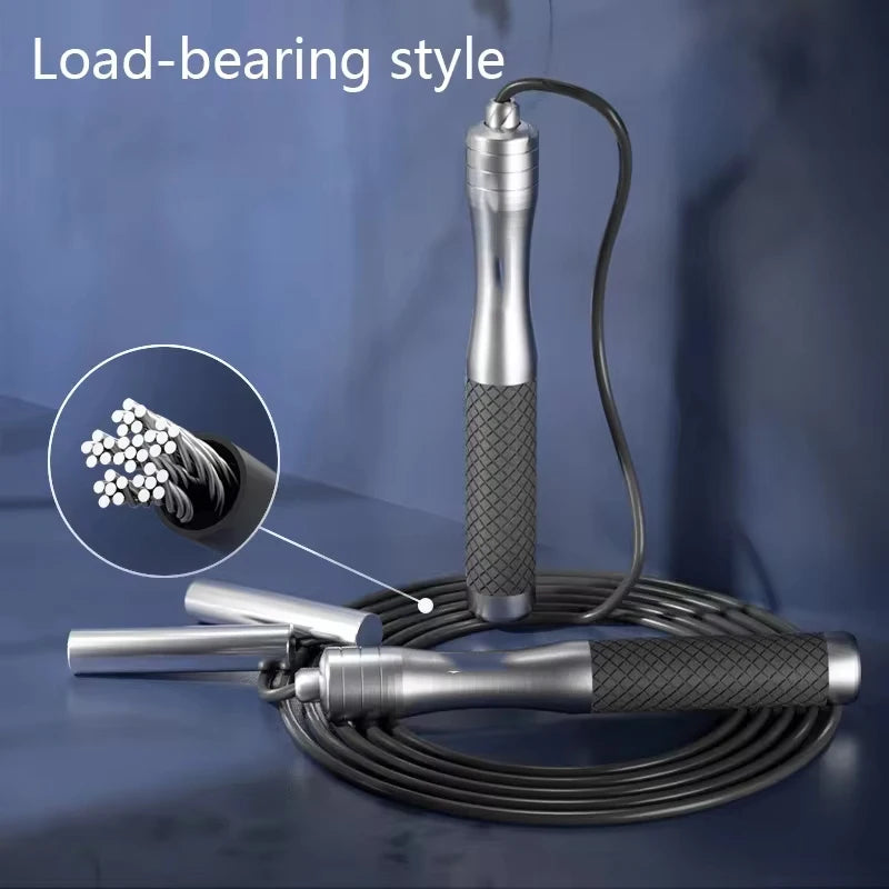 WIRE ROPE SPEED JUMP ROPE – ADJUSTABLE TRAINING ROPE FOR FITNESS, BOXING & CARDIO WORKOUTS