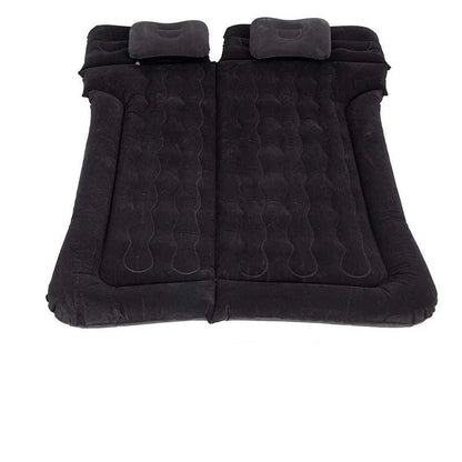 Car Inflatable Bed 2‑In‑1 Multifunction Inflatable Travel Mattress PVC Flocking Soft Sleeping Rest Cushion for Car SUV