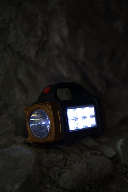 PORTABLE USB RECHARGEABLE SOLAR LED TORCH