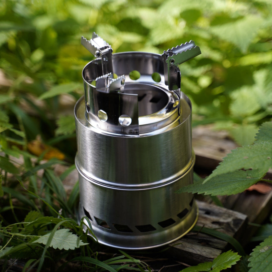 PORTABLE WOOD BURNING CAMP STOVE