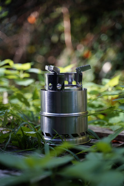 PORTABLE WOOD BURNING CAMP STOVE