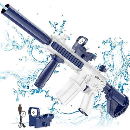 Pistola Ad Acqua Elettrica Unilabo M416 - Alimentata a Batteria Con Attacco Esterno per Bottiglia D'Acqua - Perfetta per Divertimento All'Aria Aperta per Bambini E Adulti