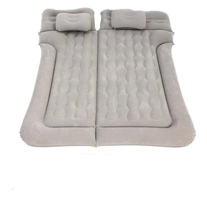 Car Inflatable Bed 2‑In‑1 Multifunction Inflatable Travel Mattress PVC Flocking Soft Sleeping Rest Cushion for Car SUV